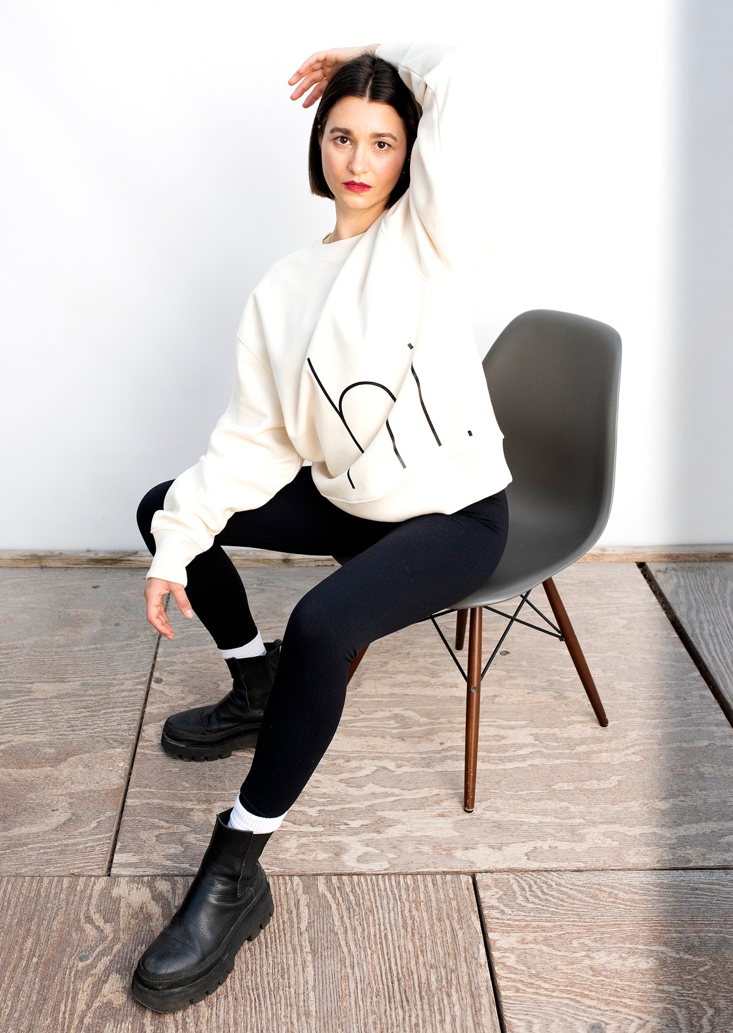 Saying Hi. Sweater